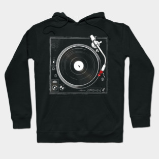 Classic Turntable - Vintage Audio LP Vinyl Record Player Hoodie