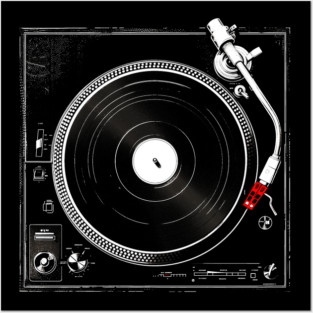 Classic Turntable - Vintage Audio LP Vinyl Record Player Posters and Art