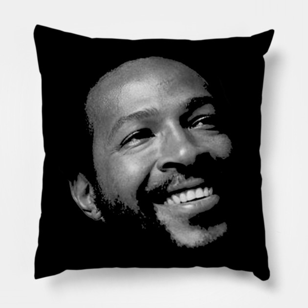 Marvin Gaye - Smiling Pillow by UrbanLifeApparel