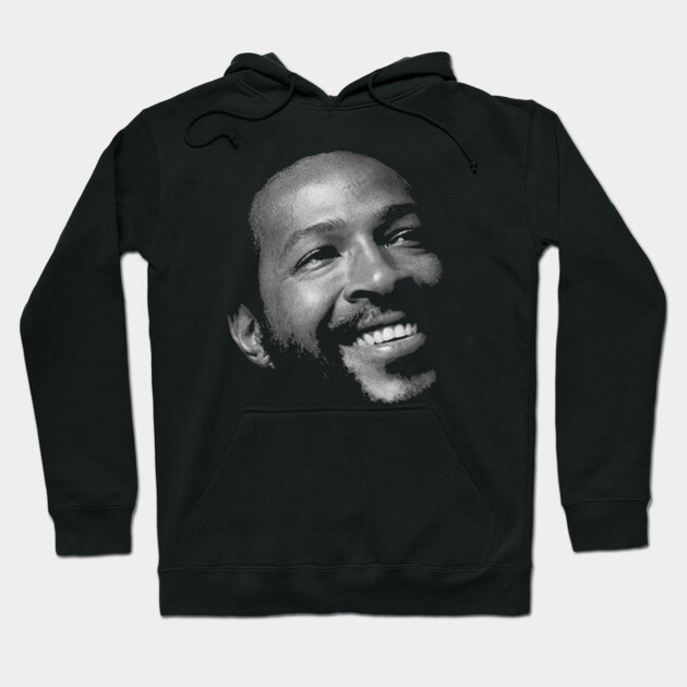 Marvin Gaye - Smiling Hoodie by UrbanLifeApparel