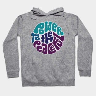 Power To The Peaceful Word Art Hoodie