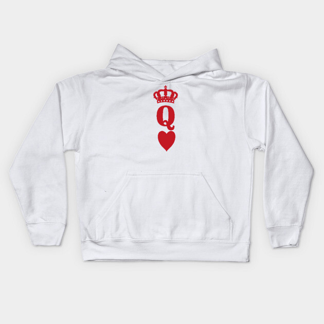 Queen of Hearts Kids Hoodie by UrbanLifeApparel