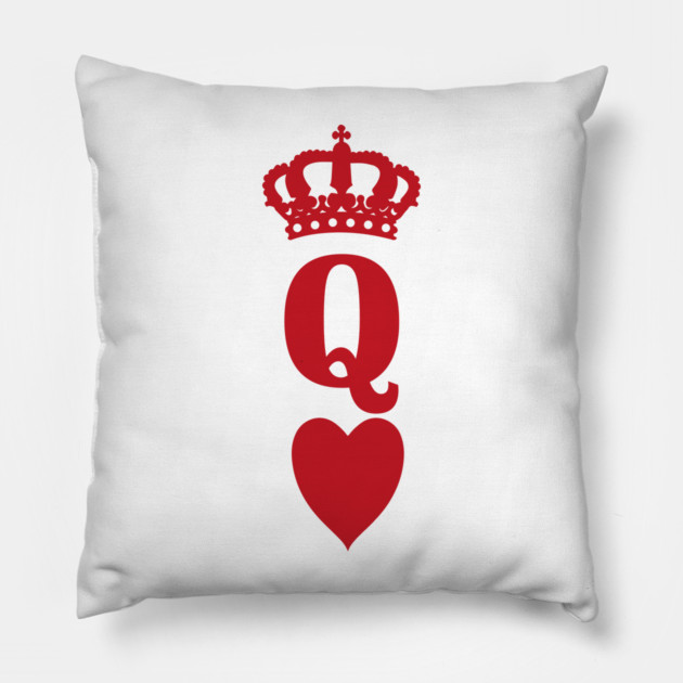 Queen of Hearts Pillow by UrbanLifeApparel