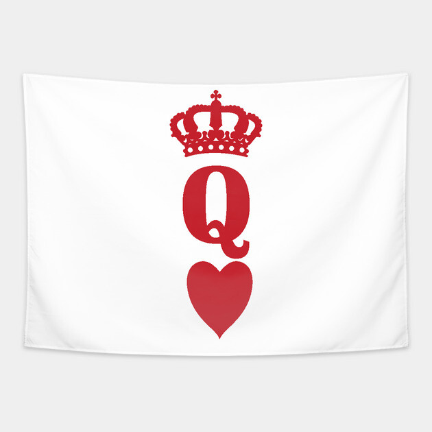Queen of Hearts Tapestry by UrbanLifeApparel