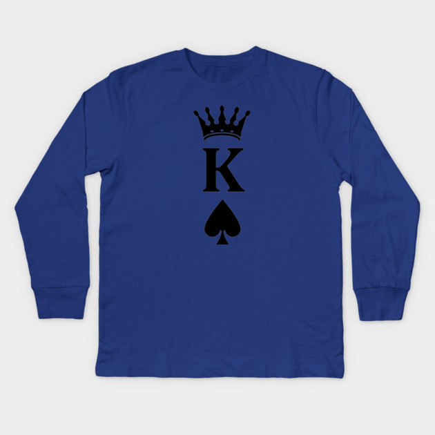 King of Hearts Kids Long Sleeve T-Shirt by UrbanLifeApparel
