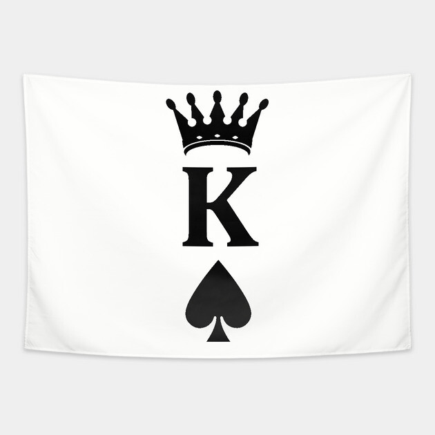 King of Hearts Tapestry by UrbanLifeApparel