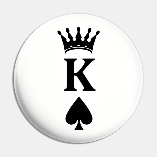 King of Hearts Pin by UrbanLifeApparel