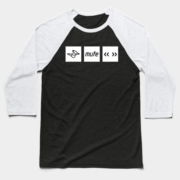 Mute Records Baseball T-Shirt by Timeless Chaos