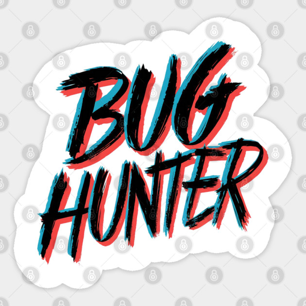 Bug Hunter Sticker by Pixel Threads 