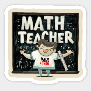 Math Teacher Lover Sticker