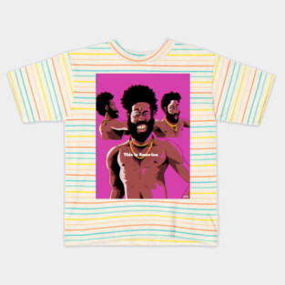Childish Gambino "This Is America" portrait (digital) Kids T-Shirt