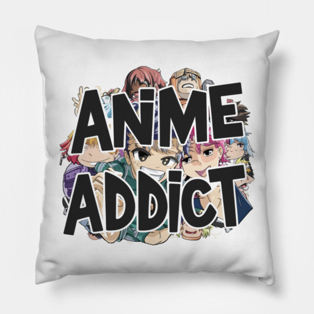 Anime Addict Pillow by Pixel Threads 