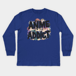Anime Addict Kids Long Sleeve T-Shirt