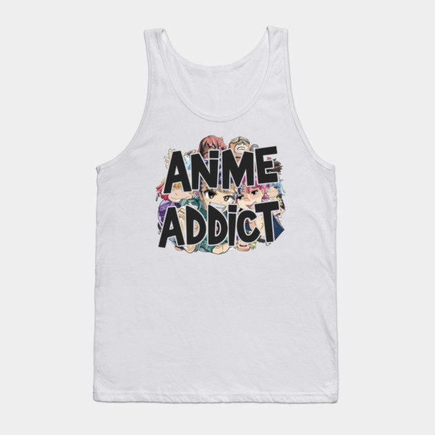 Anime Addict Tank Top by Pixel Threads 