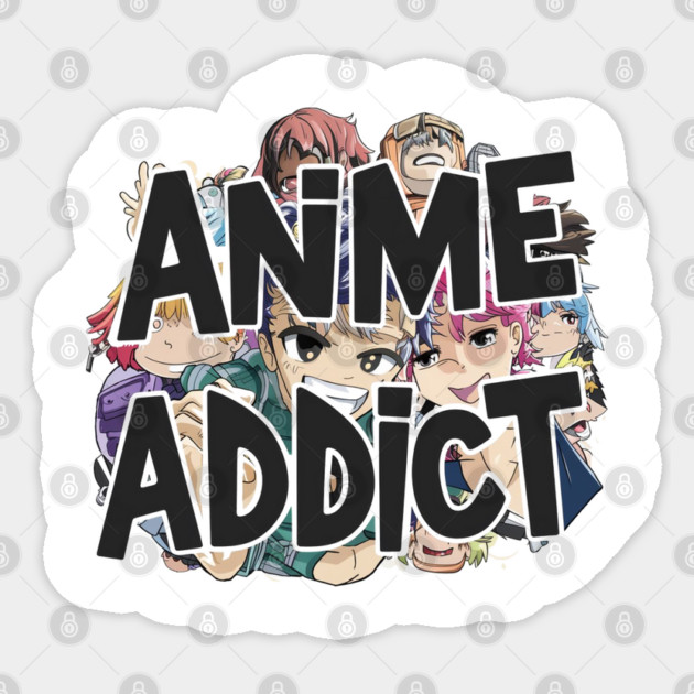 Anime Addict Sticker by Pixel Threads 