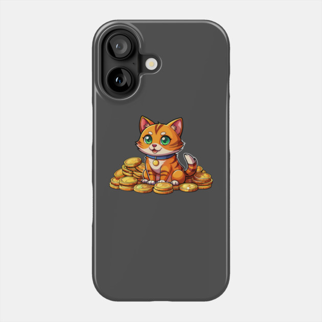 Crypto Cat Phone Case by DIGITAL MERCH CREATIONS