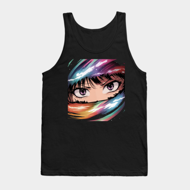 Anime Eyes Tank Top by Pixel Threads 