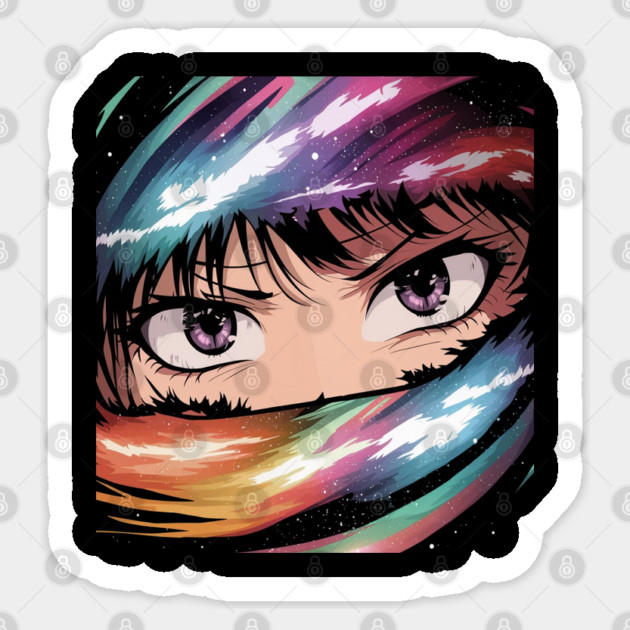 Anime Eyes Sticker by Pixel Threads 