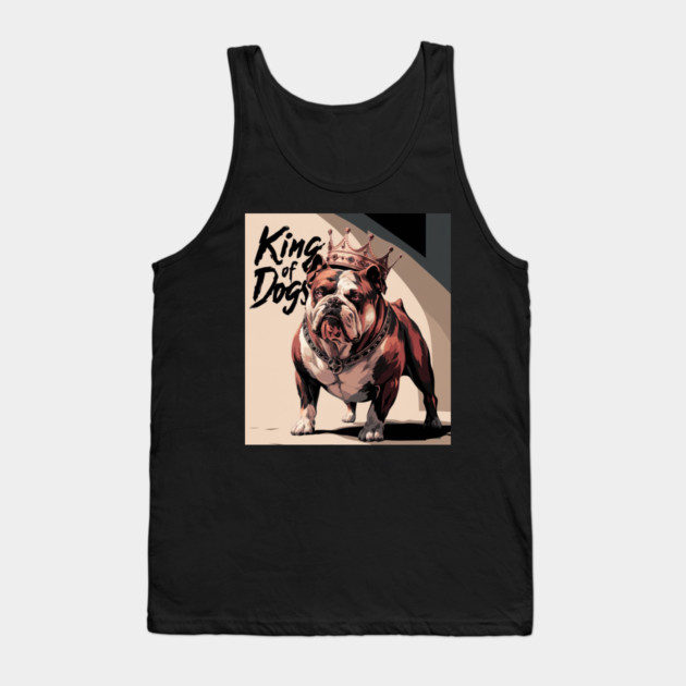 American Bulldog, King Of Dogs Tank Top by Pixel Threads 