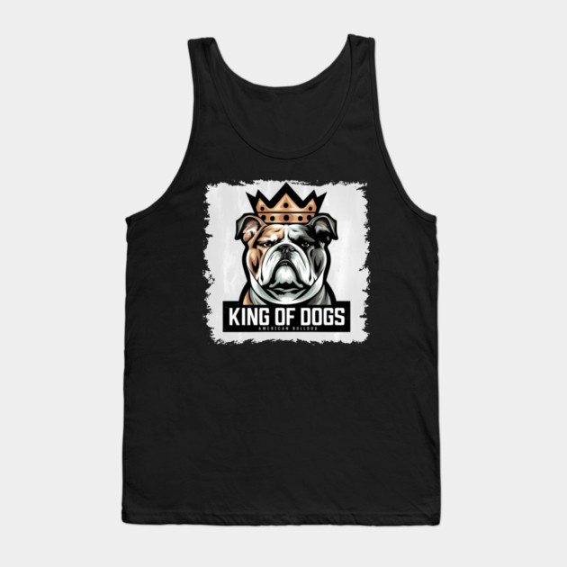 American Bulldog, The King Of Dogs Tank Top by Pixel Threads 