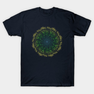 Plant For Pollinators Gold Lettering Mandala Filigree T-Shirt