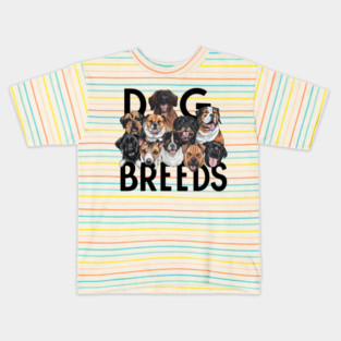 Dog Breeds Lover Kids T-Shirt