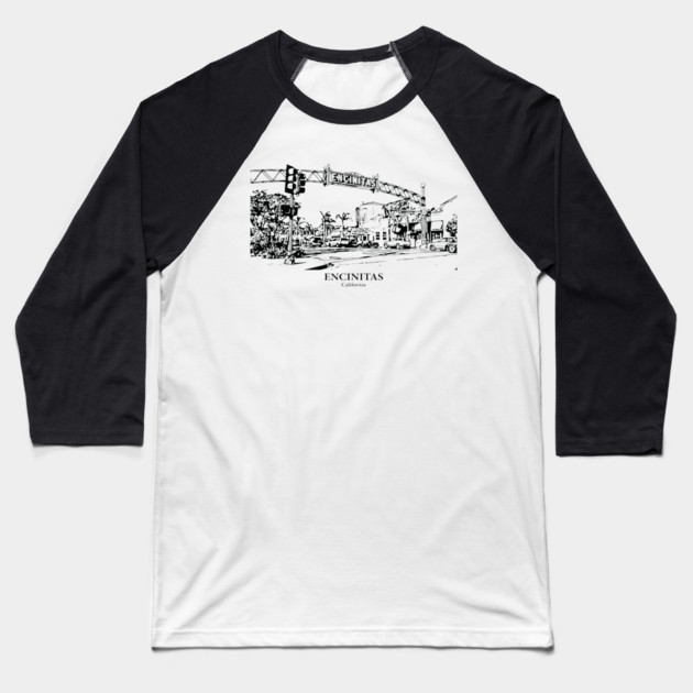 Encinitas - California Baseball T-Shirt by Lakeric