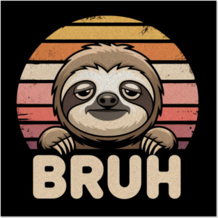 Sloth Posters and Art