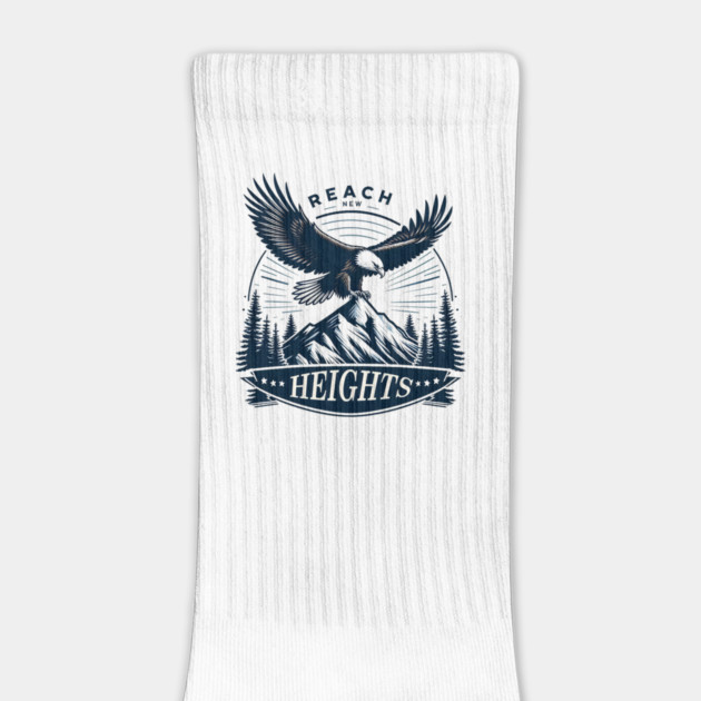 Reach New Heights – Eagle & Mountain Motivational Graphic by MakerMind8.2