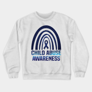 Child Abuse Awareness, 2024 National Child Abuse Prevention Awareness Month Crewneck Sweatshirt