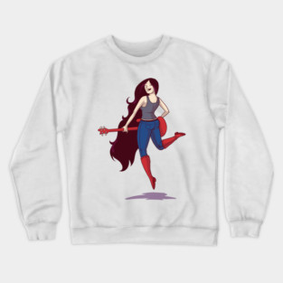 Bass Guitar Girl Crewneck Sweatshirt