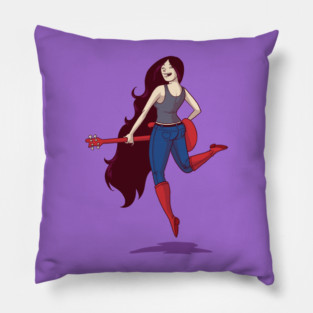 Bass Guitar Girl Pillow