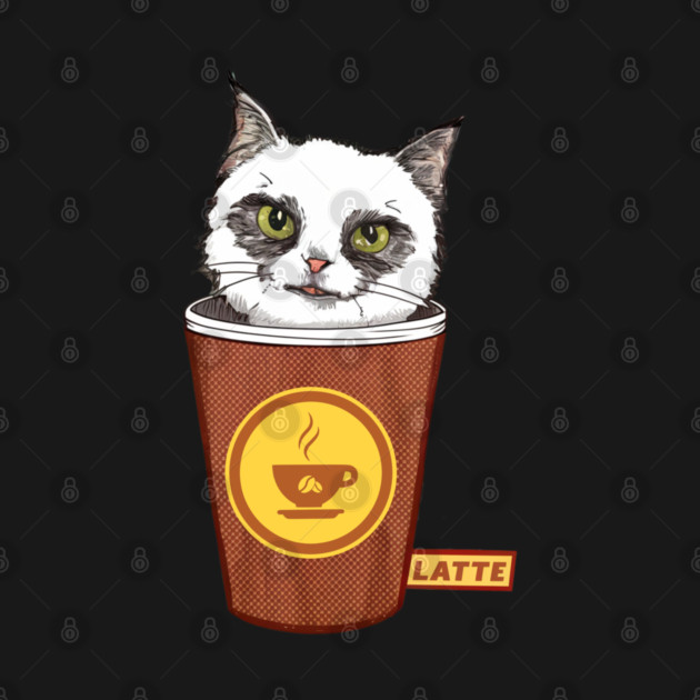 Cats And Coffee by Pixel Threads 