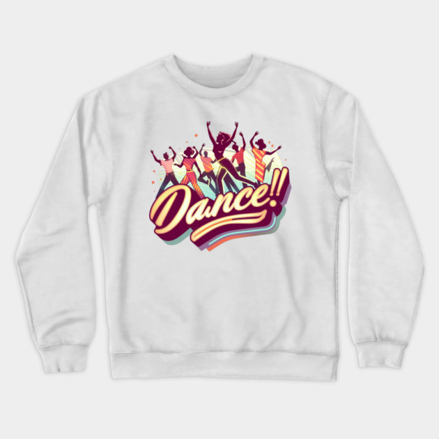Dancing People Crewneck Sweatshirt by Pixel Threads 