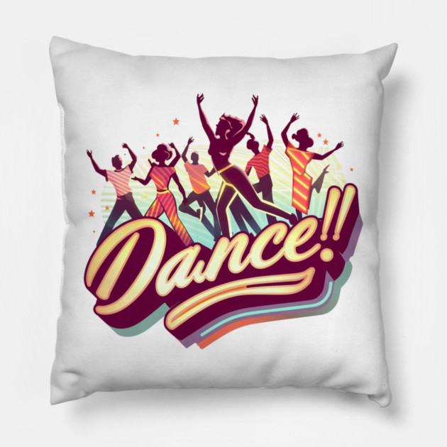 Dancing People Pillow by Pixel Threads 