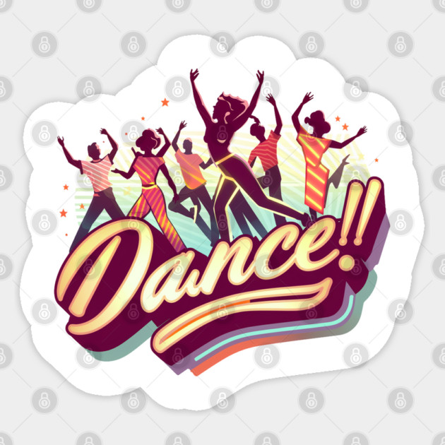 Dancing People Sticker by Pixel Threads 
