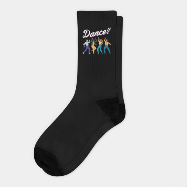 dancing people Socks by Pixel Threads 