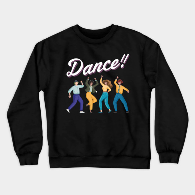 dancing people Crewneck Sweatshirt by Pixel Threads 