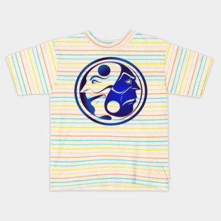 Blue Yinyang Kids T-Shirt