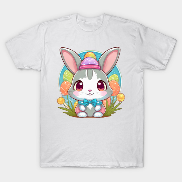 Cute easterbunny with bowtie and hat T-Shirt by KJ PhotoWorks &amp; Design