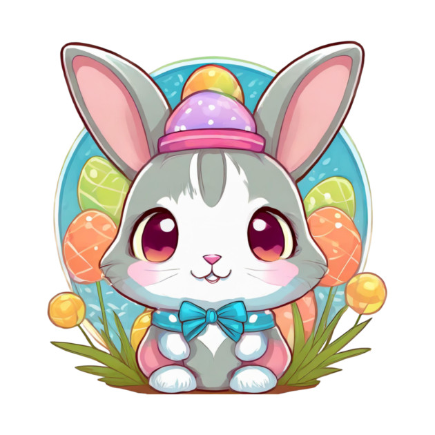 Cute easterbunny with bowtie and hat by KJ PhotoWorks &amp; Design