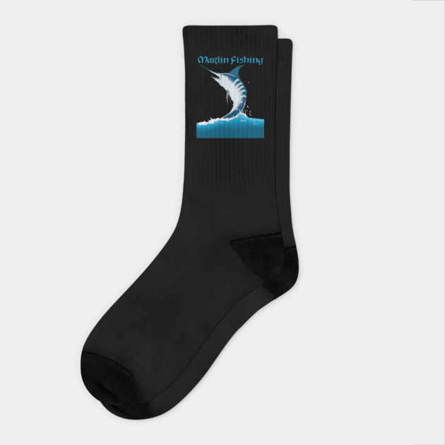 Marlin Fishing Socks by Urbanprint