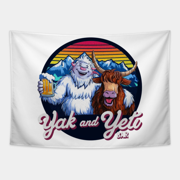 Yak and Yeti Bar at the Animal Kingdom Restaurant in Orlando Tapestry by Joaddo