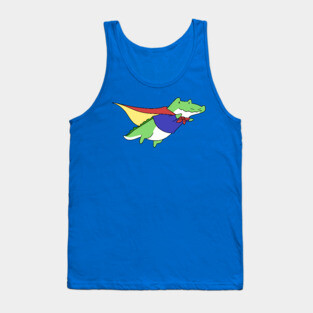 Superhero Alligator Tank Top
