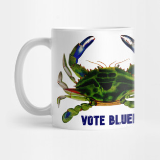 VOTE BLUE Crab! Mug