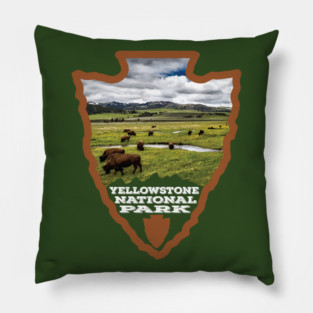 Yellowstone National Park arrowhead Pillow