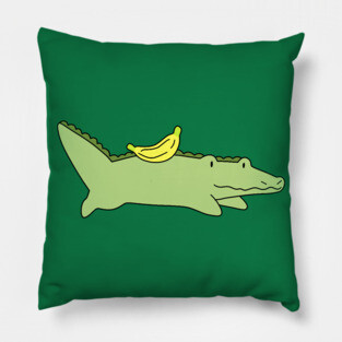 Banana Alligator Pillow