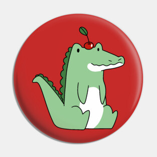 Cherry Alligator Pin