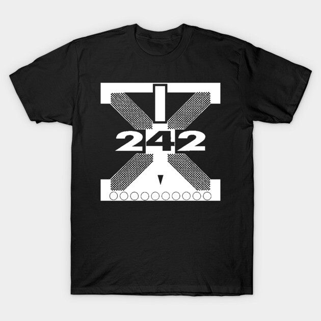 Front 242 †††  Logo Tribute Design T-Shirt by CultOfRomance