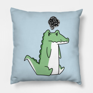 Grumpy Alligator Pillow